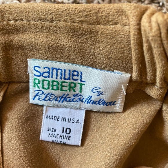 Suede like tan skirt. Size 10 - Picture 3 of 4